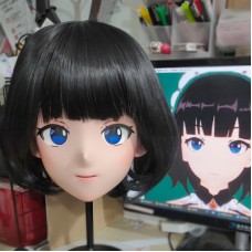 (GLA045)Customize Character'! Female/Girl Resin Full/Half Head With Lock Anime Cosplay Japanese Animego Kigurumi Mask